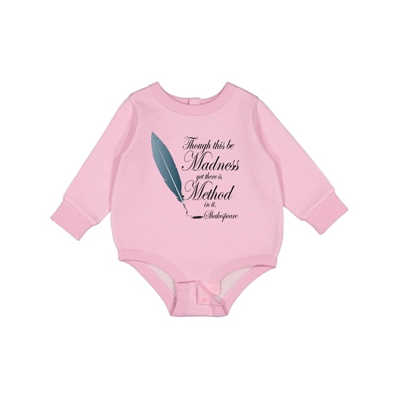 Inktastic Shakespeare Hamlet Madness Baby Fleece Bodysuit