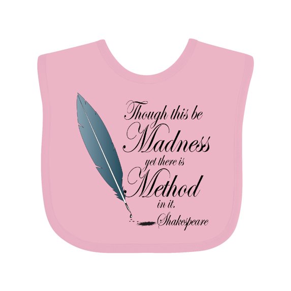 Inktastic Shakespeare Hamlet Madness Boys or Girls Baby Bib