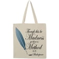 thumbnail image 1 of Inktastic Shakespeare Hamlet Madness Tote Bag, 1 of 5
