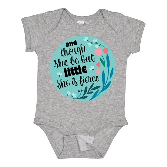 Inktastic Shakespeare She Is Fierce Quote Girls Baby Bodysuit