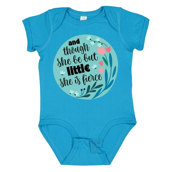 Inktastic Shakespeare She Is Fierce Quote Girls Baby Bodysuit