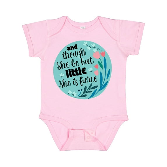 Inktastic Shakespeare She Is Fierce Quote Girls Baby Bodysuit