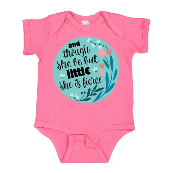 Inktastic Shakespeare She Is Fierce Quote Girls Baby Bodysuit