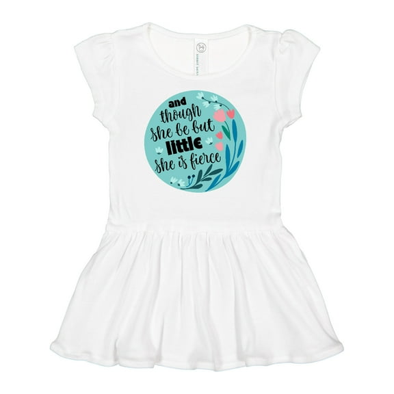 Inktastic Shakespeare She Is Fierce Quote Girls Baby Dress