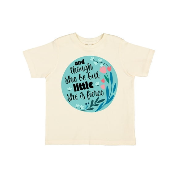 Inktastic Shakespeare She Is Fierce Quote Girls Toddler T-Shirt