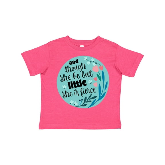 Inktastic Shakespeare She Is Fierce Quote Girls Toddler T-Shirt