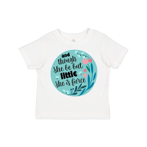 Inktastic Shakespeare She Is Fierce Quote Girls Toddler T-Shirt