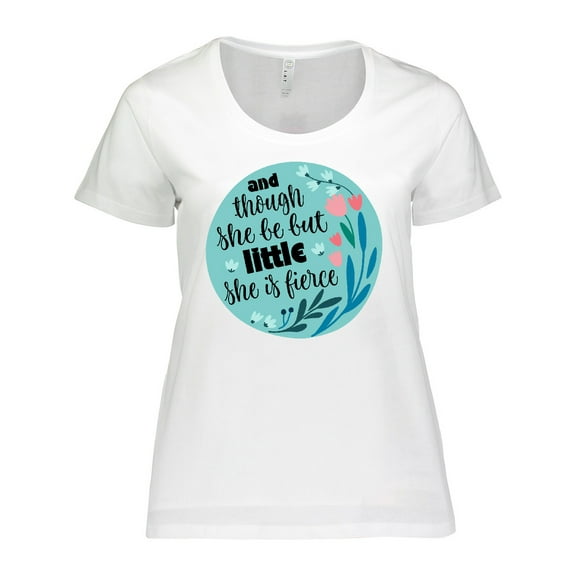 Inktastic Shakespeare She Is Fierce Quote Women's Plus Size T-Shirt
