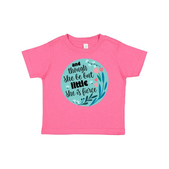 Inktastic Shakespeare She is Fierce Quote Girls Baby T-Shirt