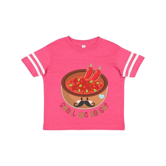 Inktastic Shall We Salsa? Bowl of Dip with Mustache Boys or Girls Toddler T-Shirt