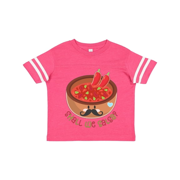Inktastic Shall We Salsa? Bowl of Dip with Mustache Boys or Girls Toddler T-Shirt