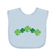 thumbnail image 1 of Inktastic Shamrock Four Leaf Clover St Patricks Boys or Girls Baby Bib, 1 of 4