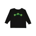 thumbnail image 1 of Inktastic Shamrock Four Leaf Clover St Patricks Boys or Girls Long Sleeve Toddler T-Shirt, 1 of 5