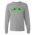 thumbnail image 1 of Inktastic Shamrock Four Leaf Clover St Patricks Long Sleeve T-Shirt, 1 of 5