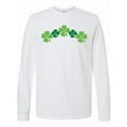 thumbnail image 1 of Inktastic Shamrock Four Leaf Clover St Patricks Long Sleeve T-Shirt, 1 of 5