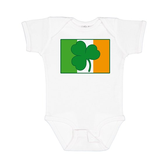 Inktastic Shamrock Irish Flag Boys or Girls Baby Bodysuit