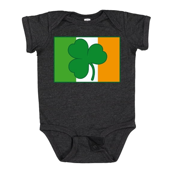 Inktastic Shamrock Irish Flag Boys or Girls Baby Bodysuit