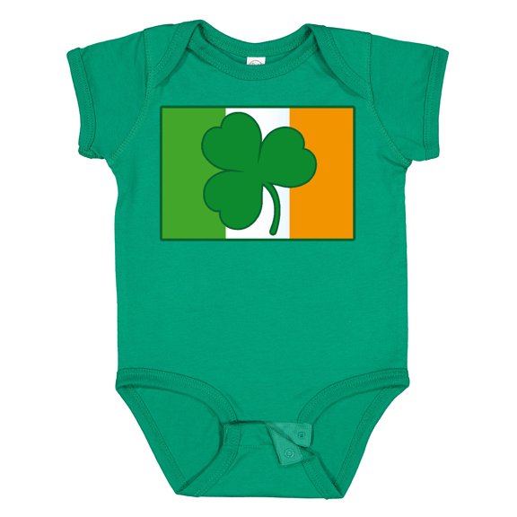 Inktastic Shamrock Irish Flag Boys or Girls Baby Bodysuit