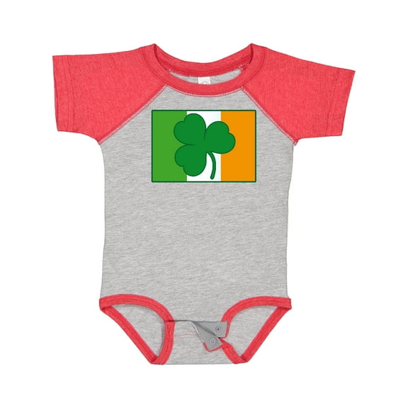 Inktastic Shamrock Irish Flag Boys or Girls Baby Bodysuit