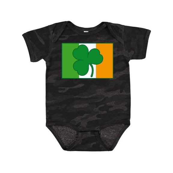 Inktastic Shamrock Irish Flag Boys or Girls Baby Bodysuit