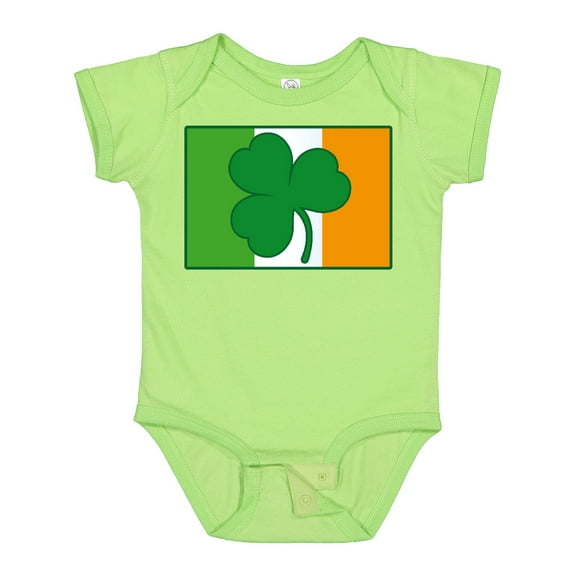 Inktastic Shamrock Irish Flag Boys or Girls Baby Bodysuit