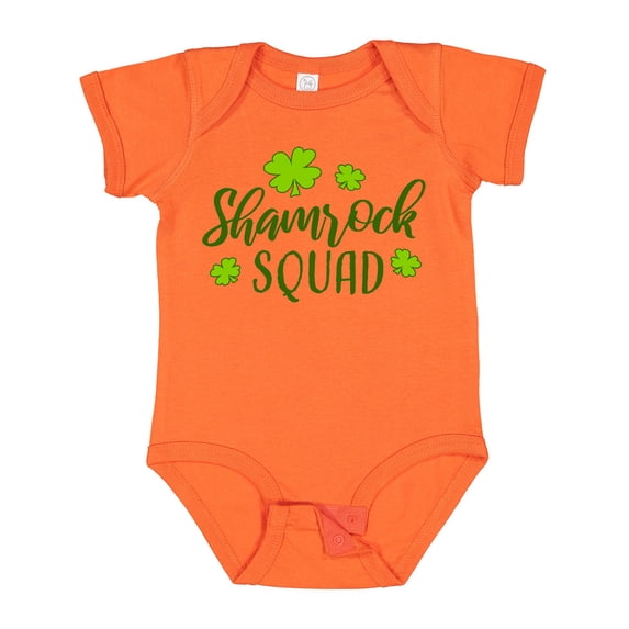 Inktastic Shamrock Squad with Four Leaf Clovers Boys or Girls Baby Bodysuit