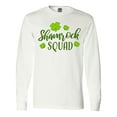 thumbnail image 1 of Inktastic Shamrock Squad with Four Leaf Clovers Long Sleeve T-Shirt, 1 of 5
