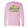 thumbnail image 1 of Inktastic Shamrock Squad with Four Leaf Clovers Long Sleeve T-Shirt, 1 of 5