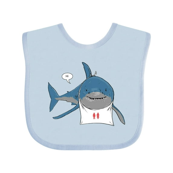 Inktastic Shark Dinner Boys or Girls Baby Bib