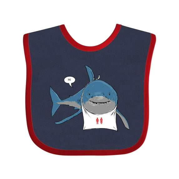 Inktastic Shark Dinner Boys or Girls Baby Bib