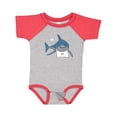 thumbnail image 1 of Inktastic Shark Dinner Boys or Girls Baby Bodysuit, 1 of 5