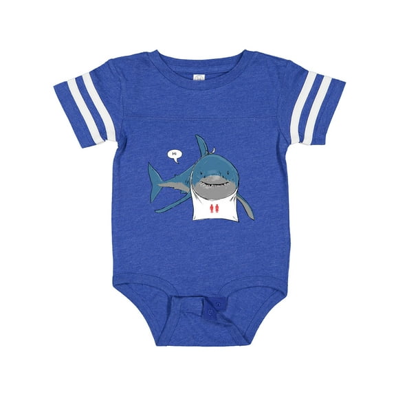 Inktastic Shark Dinner Boys or Girls Baby Bodysuit