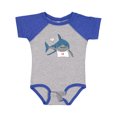 thumbnail image 1 of Inktastic Shark Dinner Boys or Girls Baby Bodysuit, 1 of 5