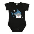 thumbnail image 1 of Inktastic Shark Dinner Boys or Girls Baby Bodysuit, 1 of 5