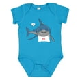 thumbnail image 1 of Inktastic Shark Dinner Boys or Girls Baby Bodysuit, 1 of 5
