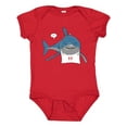 thumbnail image 1 of Inktastic Shark Dinner Boys or Girls Baby Bodysuit, 1 of 5