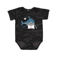 thumbnail image 1 of Inktastic Shark Dinner Boys or Girls Baby Bodysuit, 1 of 5