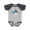 thumbnail image 1 of Inktastic Shark Dinner Boys or Girls Baby Bodysuit, 1 of 5
