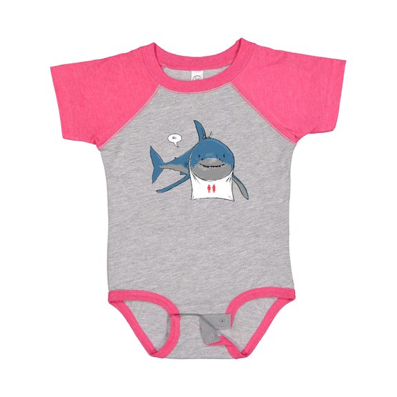 Inktastic Shark Dinner Boys or Girls Baby Bodysuit