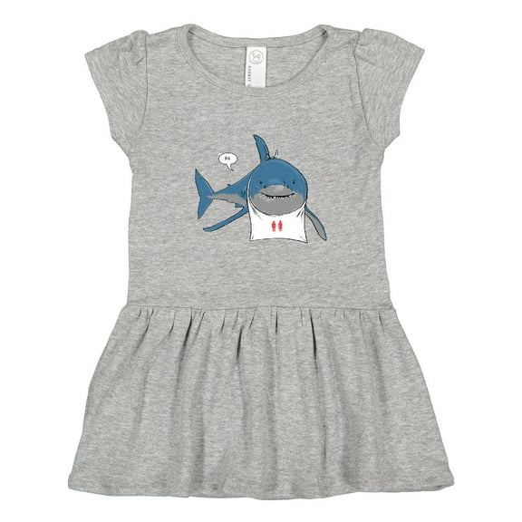 Inktastic Shark Dinner Girls Toddler Dress