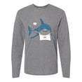 thumbnail image 1 of Inktastic Shark Dinner Long Sleeve T-Shirt, 1 of 5