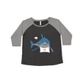 thumbnail image 1 of Inktastic Shark Dinner Women's Plus Size T-Shirt, 1 of 5