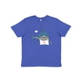 thumbnail image 1 of Inktastic Shark Dinner Youth T-Shirt, 1 of 5