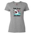 thumbnail image 1 of Inktastic Shark Holly Jawly Christmas Women's T-Shirt, 1 of 5