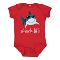 thumbnail image 1 of Inktastic Shark Life Fun Shark with Sunglasses Boys or Girls Baby Bodysuit, 1 of 5