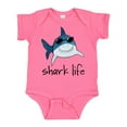 thumbnail image 1 of Inktastic Shark Life Fun Shark with Sunglasses Boys or Girls Baby Bodysuit, 1 of 5