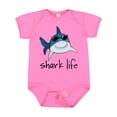 thumbnail image 1 of Inktastic Shark Life Fun Shark with Sunglasses Boys or Girls Baby Bodysuit, 1 of 5