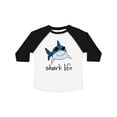thumbnail image 1 of Inktastic Shark Life Fun Shark with Sunglasses Boys or Girls Toddler T-Shirt, 1 of 5