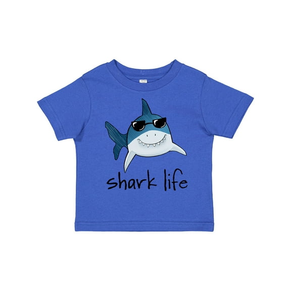 Inktastic Shark Life Fun Shark with Sunglasses Boys or Girls Toddler T-Shirt