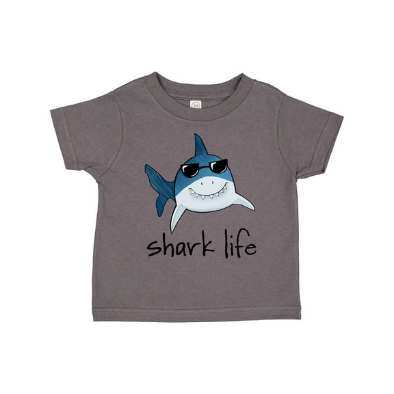 Inktastic Shark Life Fun Shark with Sunglasses Boys or Girls Toddler T-Shirt